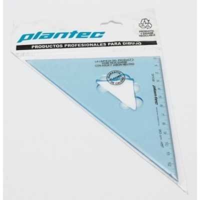 Escuadras acrilicas 20x 45gds. Plantec