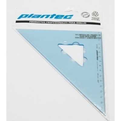 Escuadras acrilicas 25x 45gds. Plantec