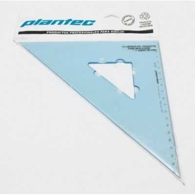 Escuadras acrilicas 30x 45gds. Plantec