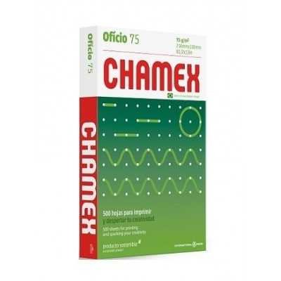 Resma Papel Oficio x500 hojas de 75 grs Chamex