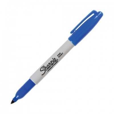 Marcador Permanente Fino AZUL Sharpie