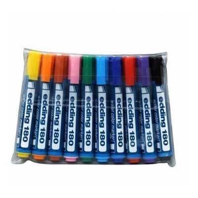 Marcador Art 180 punta redonda x10 unidades Edding