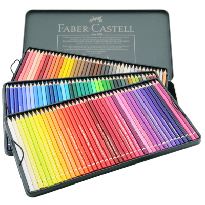 Lápices de colores Polychromos x120 unidades lata Faber-Castell