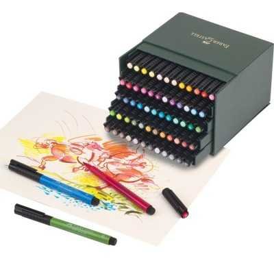 Set Marcador PITT Artist Pen B Estudio x60 Colores Faber-Castell