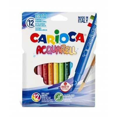 Marcadores x10 colores acuarelables Acquarell Carioca