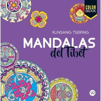 Libro para pintar Color Block Mandalas del Tibet V&R Editoras