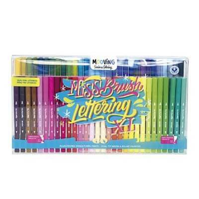 Marcadores doble punta pincel MISS BRUSH XL x60 colores Mooving