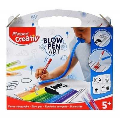Set artístico "Blow Pen Art" cuerdas creativ Maped