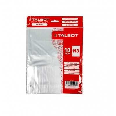 Folios Escolares Nº3 x10 unidades Talbot/ Clover