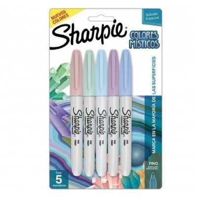 Marcadores punta fina colores místicos x 5 unidades Sharpie