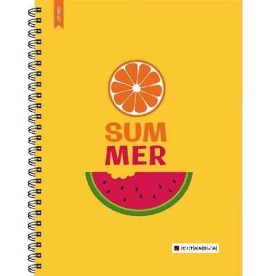 Cuaderno con espiral A4 tapa dura brillos x 150 hojas rayado Cita Kit