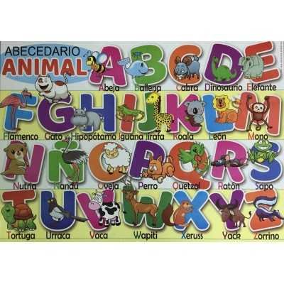 Laminas didácticas "EL ABECEDARIO ANIMAL" 50x70 cm