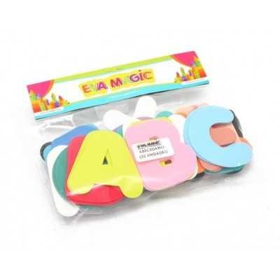 Goma eva cascaritas 7x7 cm x 52 letras Eva Magic