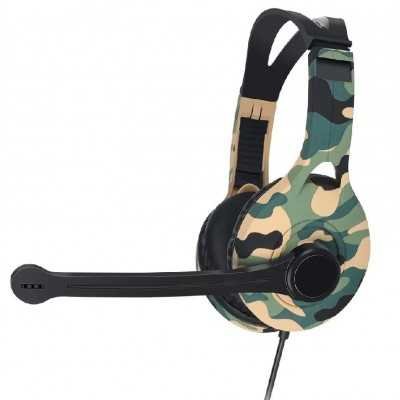 Auricular Headset Gaming HSG-609 Amarillo camuflado GTC