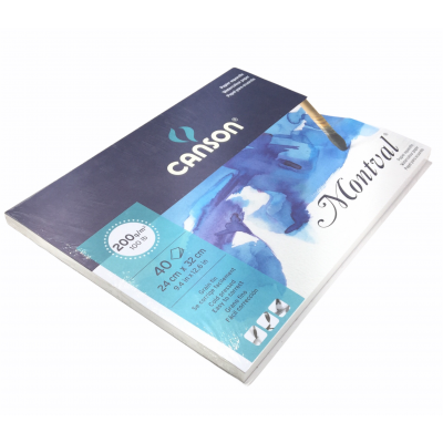 Block  24x32 cm Montval GF 200 gramos x40 hojas Canson