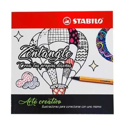 Libro de Arte Creativo Zentangle Crea tus Propios Diseños Stabilo