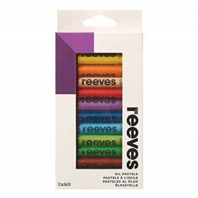 Pastel óleo largos x12 colores Reeves