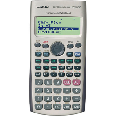 Calculadora financiera 10+2 digitos, display 4 lineas FC100V Casio