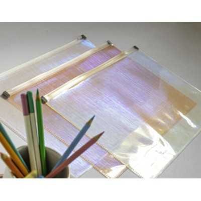 Sobre A4 holográfico EVA Lovers con cierre zip FW