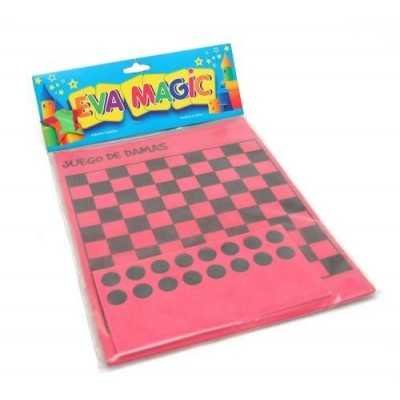 Goma eva Juego damas 21x27cm