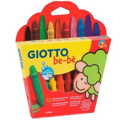 Crayones con sacapuntas x10 unidades Giotto be-bé