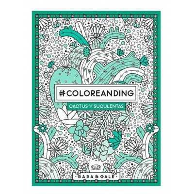 Libro para Pintar Coloreanding Cactus y Suculentas V&R Editoras