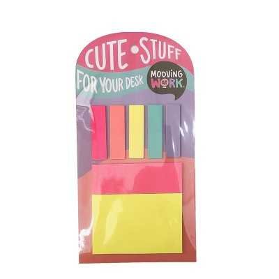 Set de Notas +Banderitas adhesivas At Work blister Mooving