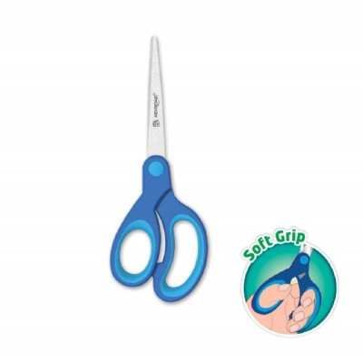 Tijera soft grip para zurdos 17 cm Keyroad