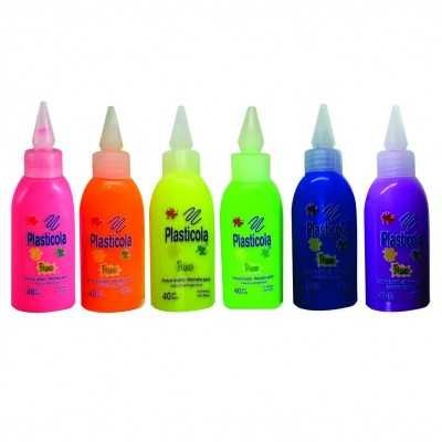 Adhesivo flúo Amarillo x40 gramos Plasticola