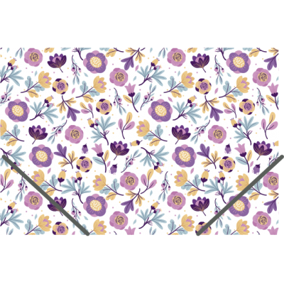 Carpeta Cartone Flores Doble Oficio Rideo