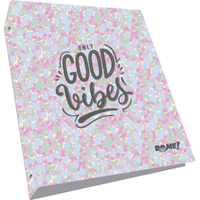 Carpeta 3 anillos 40 mm cartone Good vibes Rome