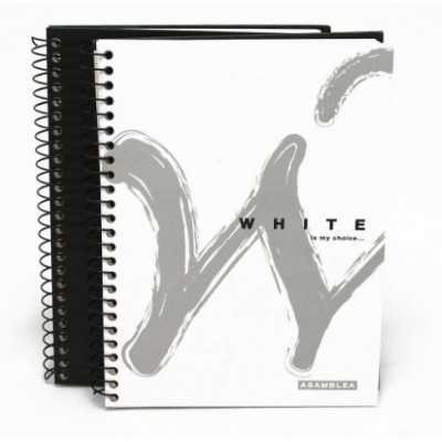 Cuaderno con espiral 16x21cm tapa dura B&W x 96 hojas rayado Asamblea