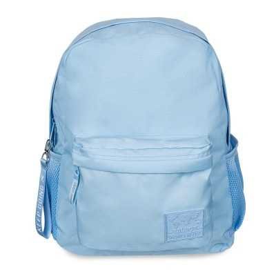 Mochila espalda Wanderlust lisa celeste, 2 cierres Talbot