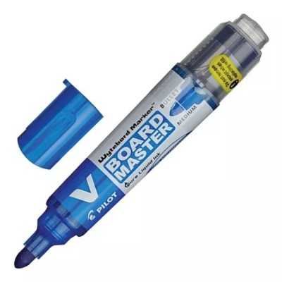 Marcador para pizarra recargable punta redonda azul Pilot