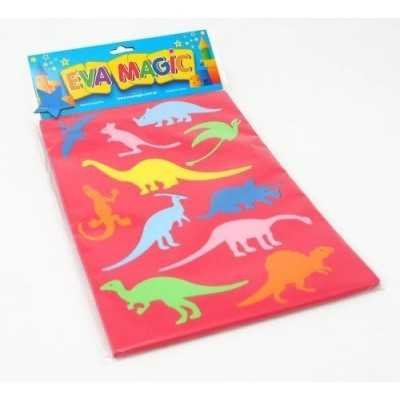 Goma eva Troquelito mediano dinosaurios 22x33cm