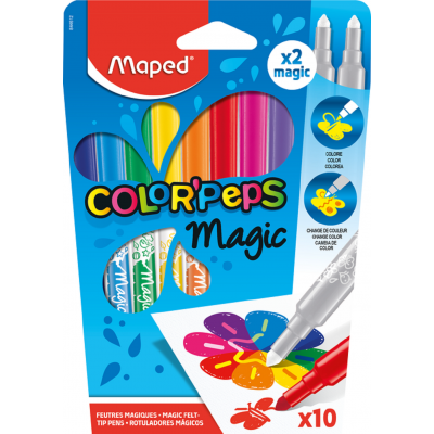 Marcadores MAGIC Color Peps x8 colores +2 unidades Maped