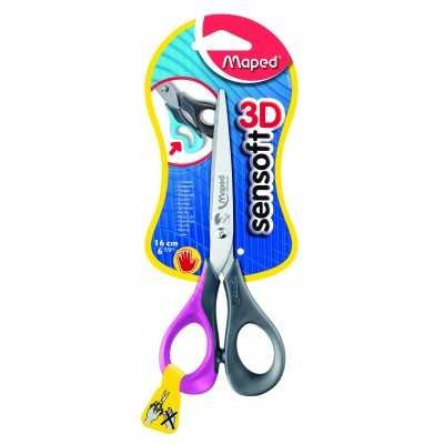 Tijera Sensoft 3D 16 cm para ZURDOS blister Maped