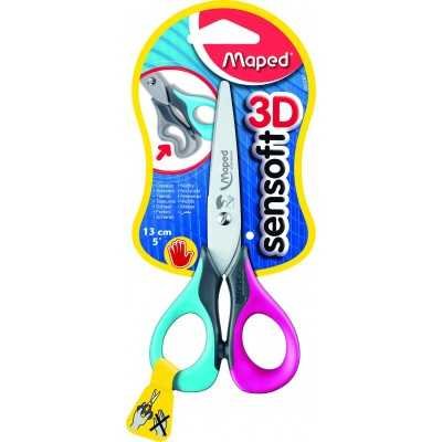 Tijera Sensoft 3D 13 cm para ZURDOS blister Maped