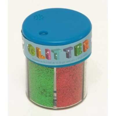 Brillantina en pote x 6 colores metalicos Sifap