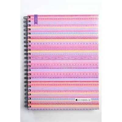 Cuaderno con espiral A4 tapa dura Indian Style x 150 hojas rayado Cita Kit