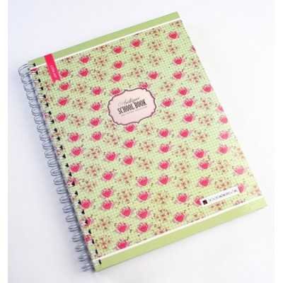 Cuaderno con espiral A4 tapa dura Romantic x 150 hojas rayado Cita Kit