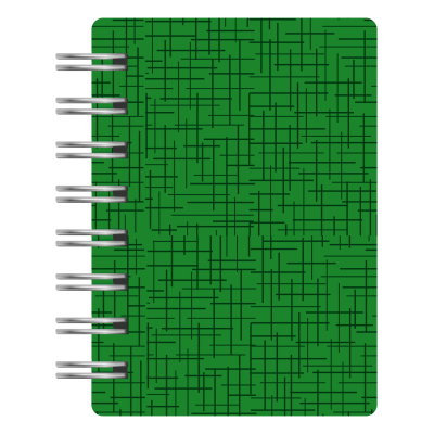 Libreta A7 cartone clásico x 90 hojas rayado Rome