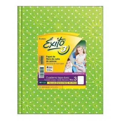 Cuaderno tipo ABC rayado lunares verde manzana x50 hojas Éxito