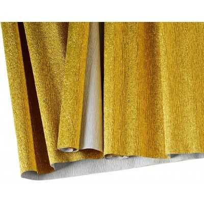 Papel crepe metalizado Oro