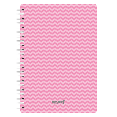 Cuaderno con espiral A4 tapa dura Zig zag x90 hojas lisas Rome
