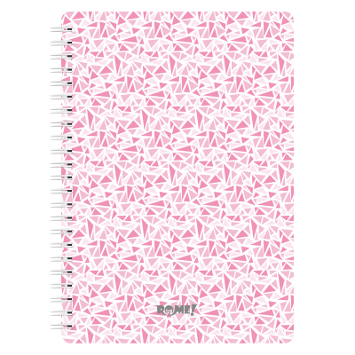 Cuaderno con espiral A4 tapa dura mosaico x90 hojas lisas Rome