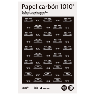 Carbónico Oficio 1010 negro x5 unidades Pelikan