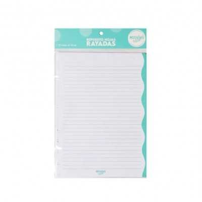 Repuesto carta color rayado x 30 hjs Mooving Loop