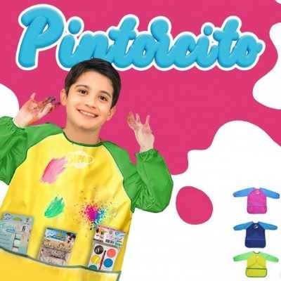 Delantal pintorcito escolar "M" colores surtidos Sifap