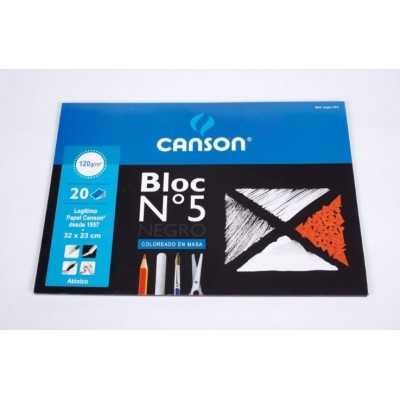 Block Nº 5 dibujo negro de 120 grs x 20 hojas Canson